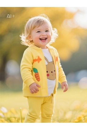 eoxa Kız Bebek Sarı 3 lü Takım