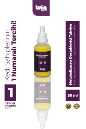 Win peaky Kediler için Doğal Vitamin Takviyesi