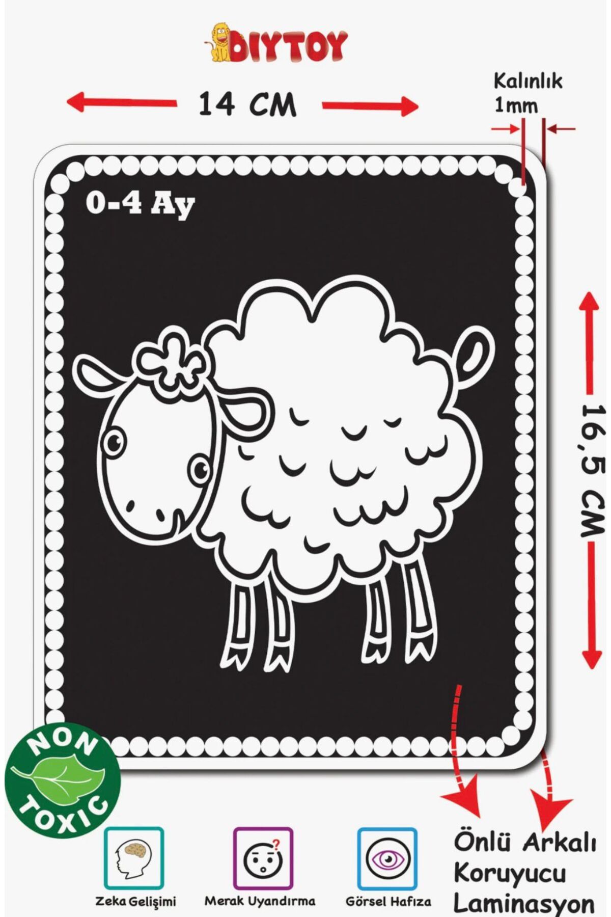 Diytoy Diy Toy Bebeğimin İlk Zeka Kartları 0-12 Ay fotoğrafı 2 (önizleme)