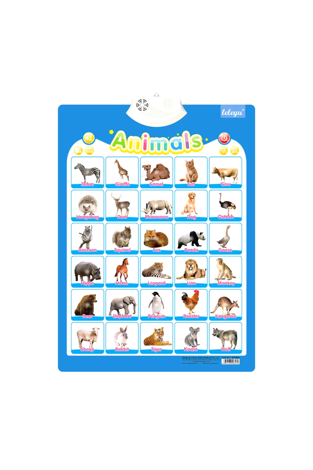 TALOO sesli kitaplar Animals İngilizce Konuşan Sesli Poster fotoğrafı 5 (önizleme)