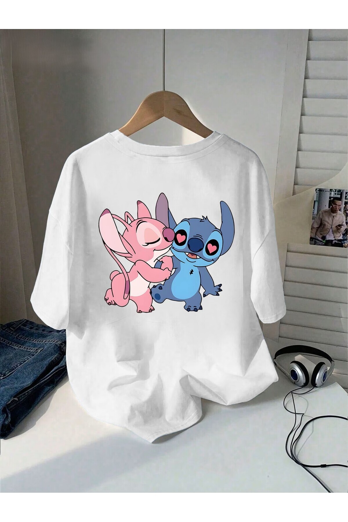yombaa AŞK Dolu Stitch Baskılı