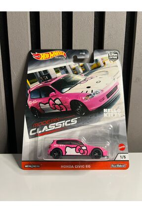 HOT WHEELS Premium Hello Kitty Honda Civic EG Model Araba (Pembe)