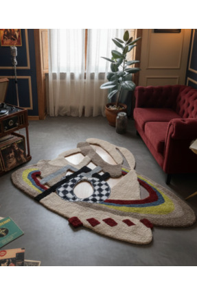 Ruhe Studio Holiday For Blues El Yapımı Tufting Halı