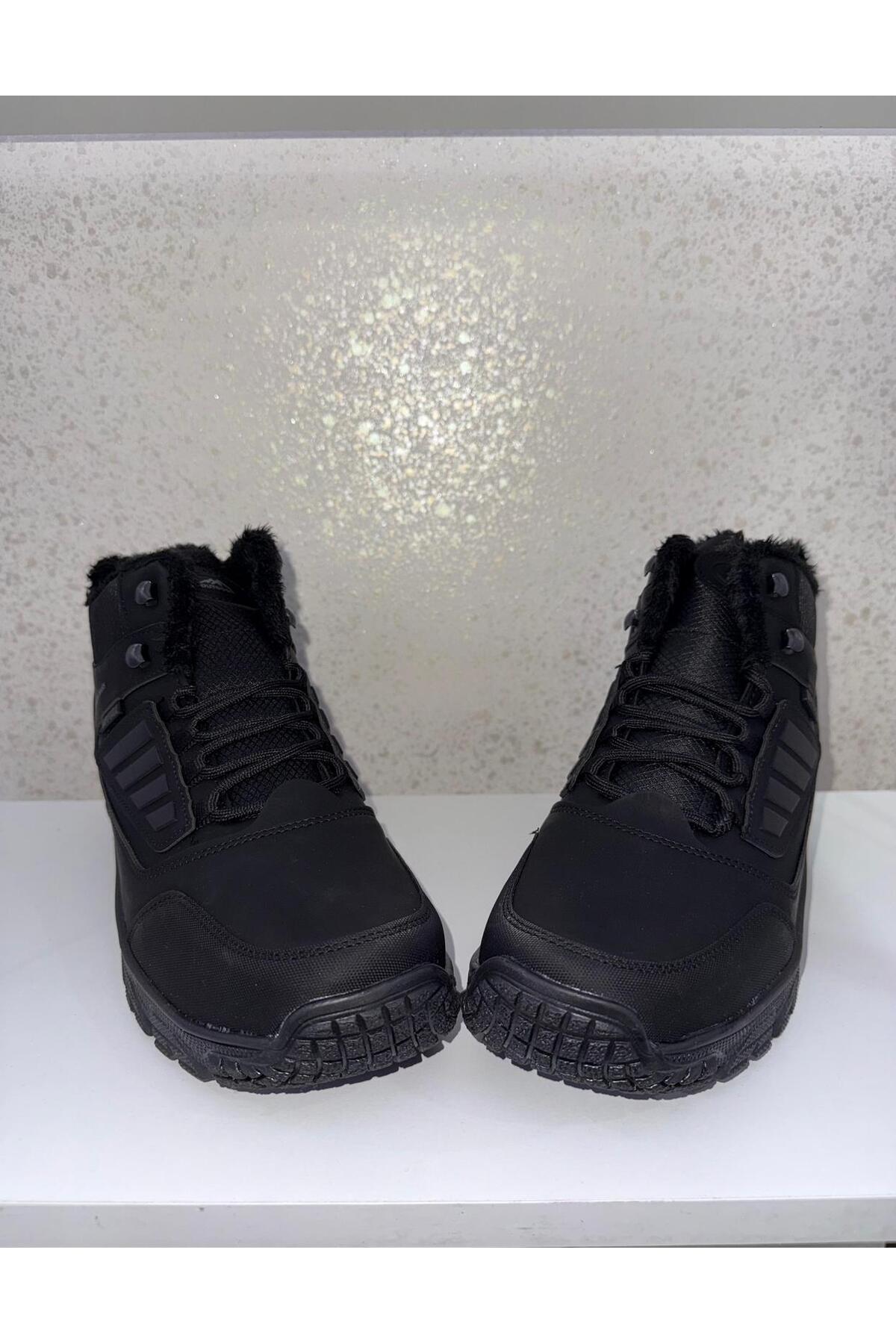 MYSSTORE Erkek Kar Botu Özel Üretim 45 Numara SİYAH görsel 5