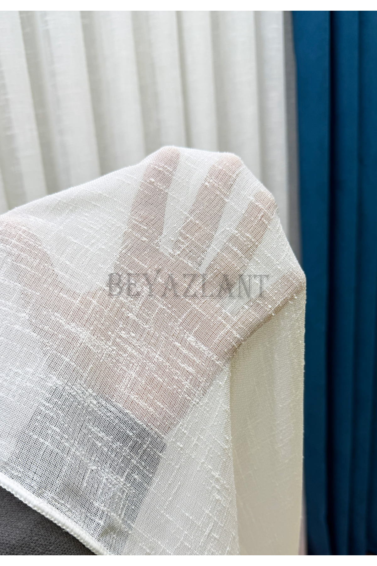 ARM PARİS LINEN ORIGINAL FOLDET WEIGHTED 1/3 Frequently Pleated Tulle Curtain No Iron Required | Best Selling Linen