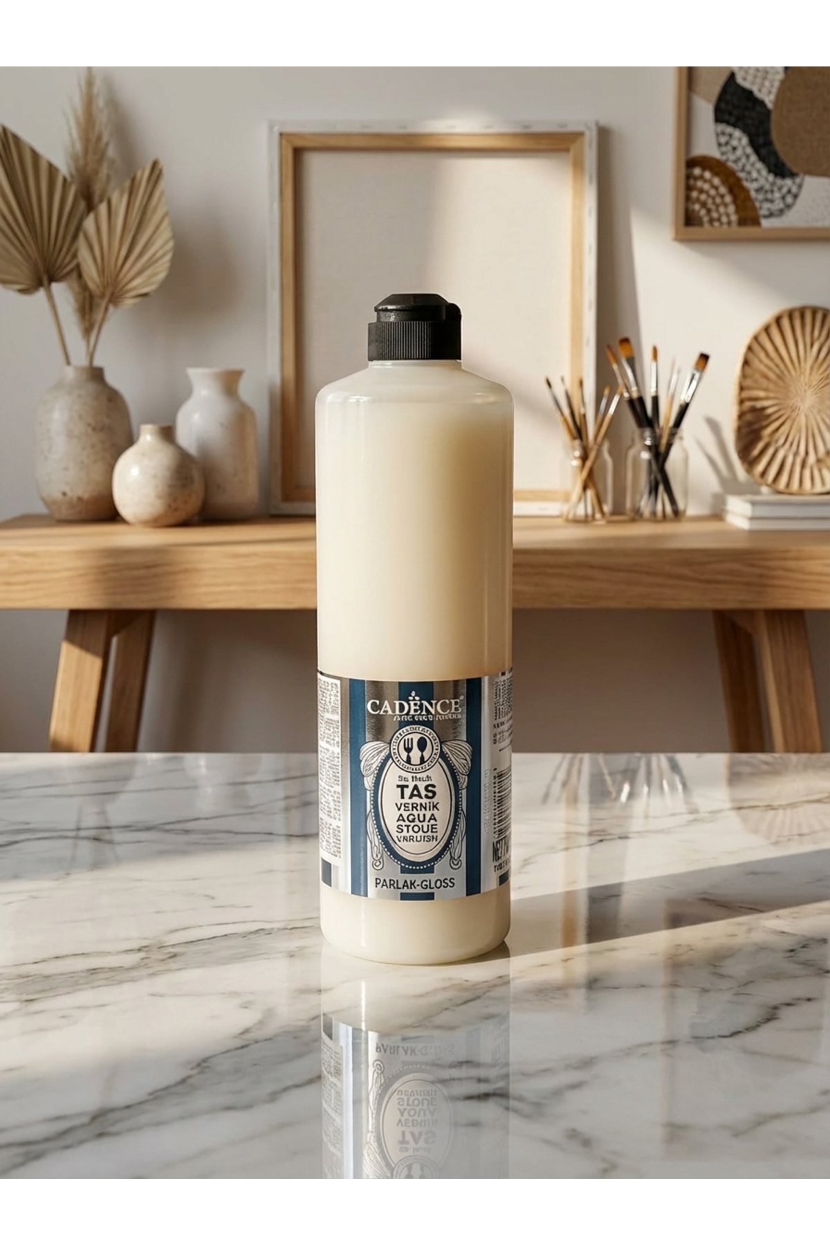 Cadence Taş Vernik Parlak 750 ml Tüm Yüzeyler Kokusuz Su Bazlı