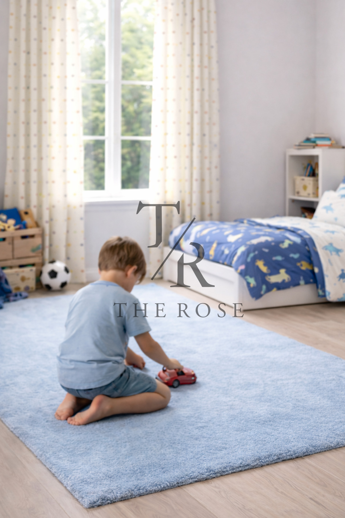 The Rose Yeni Sezon Perla Renkli Püsküllü Fon Perde, Çocuk Odası, Sık Pile, Foldet Bambu Keten, Tek Kanat fotoğrafı 2 (önizleme)