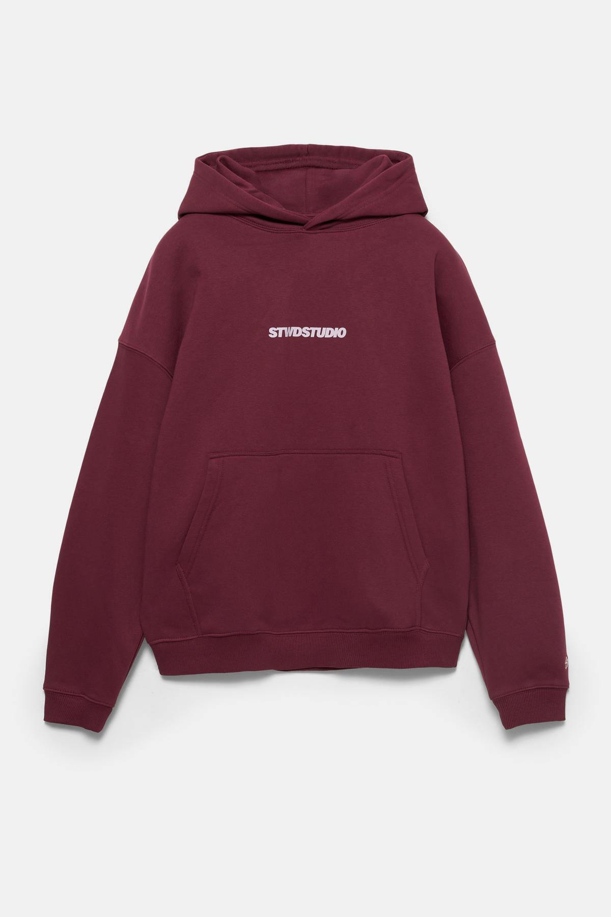Pull & Bear  STWD Studio kapüşonlu sweatshirt - Görsel 4