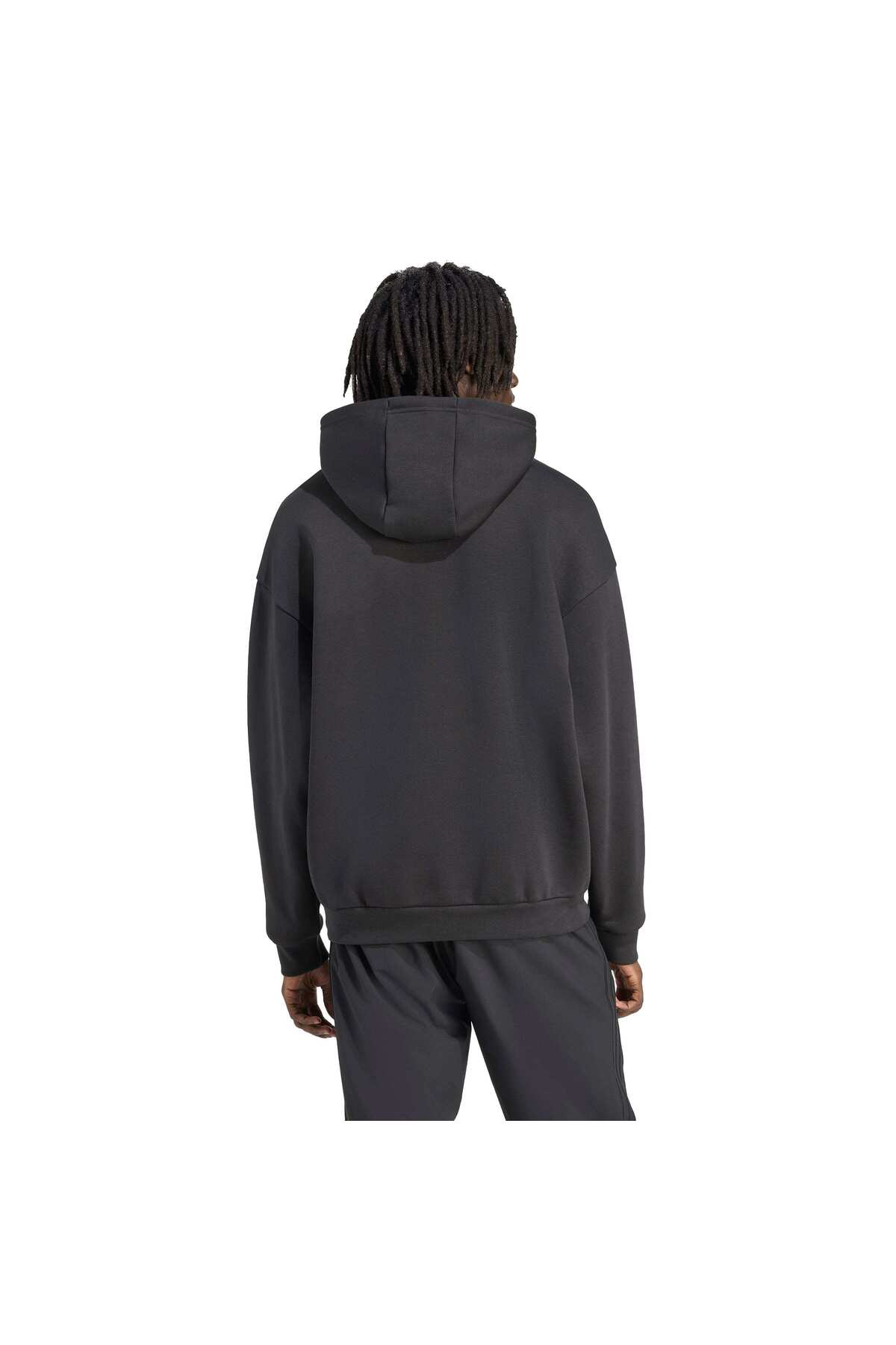adidas FRONT ST HD Erkek Siyah Sweatshirt JV9879 görsel 4