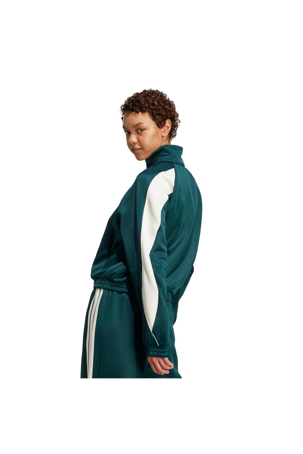 adidas W STADIUM TT Kadın Yeşil Sweatshirt JW0528 görsel 4