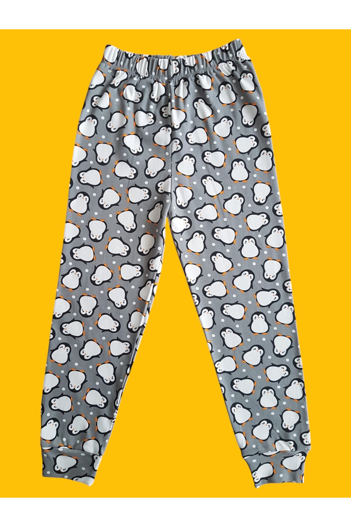 çamaşır bahçesi kendinize iyi bakın Uzun Kollu Desenli Çocuk Pijama Takım #baskılıçocukpijamatakım #çamaşırbahçesi #penguendesenlipijama fotoğrafı 4 (önizleme)