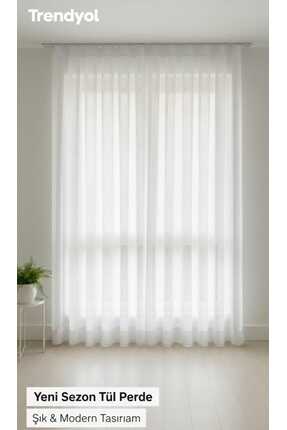 Mini Baby Düz Tül Perde 1x3 Sık Pileli Ütü İstemez EN100-150-200CM ARASI ÖLÇÜ...