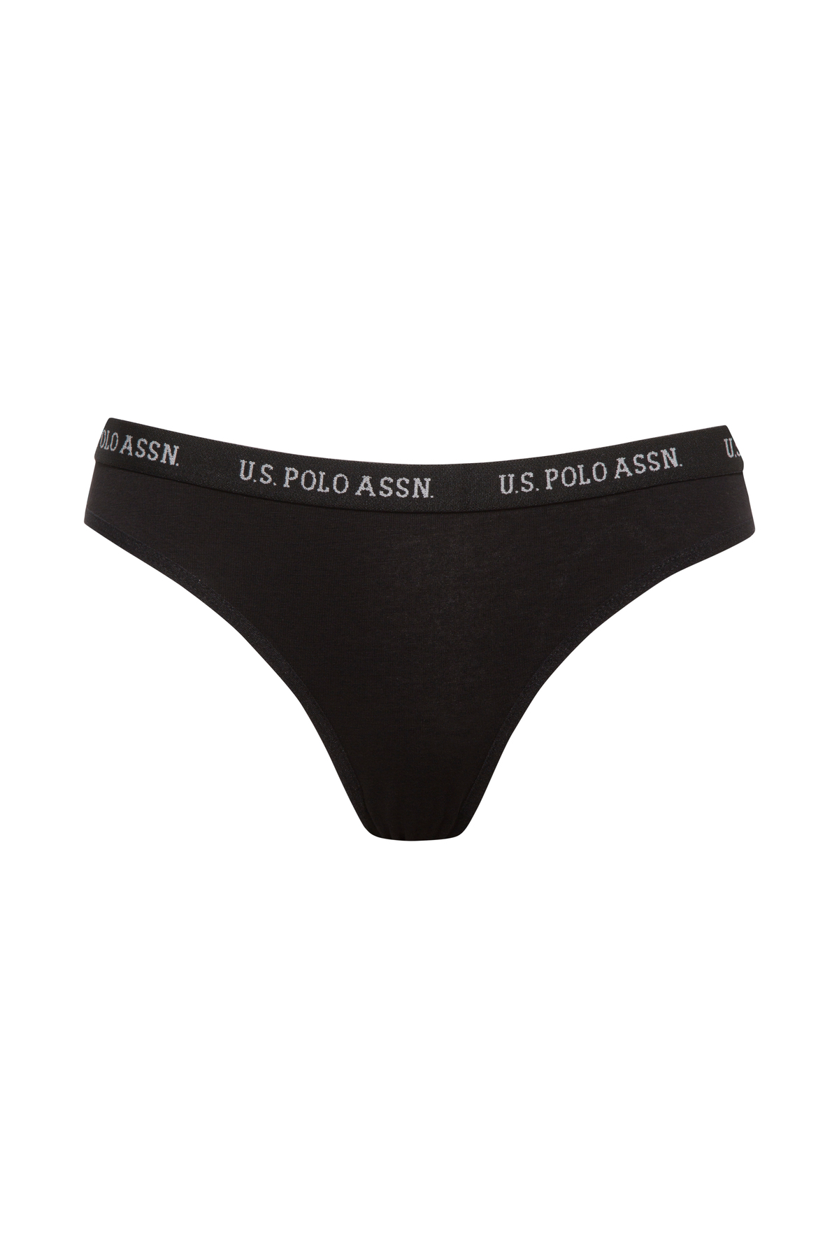 U.S. Polo Assn. Slip de damă negru - alb - maro, pachet de 3 - imagine 2