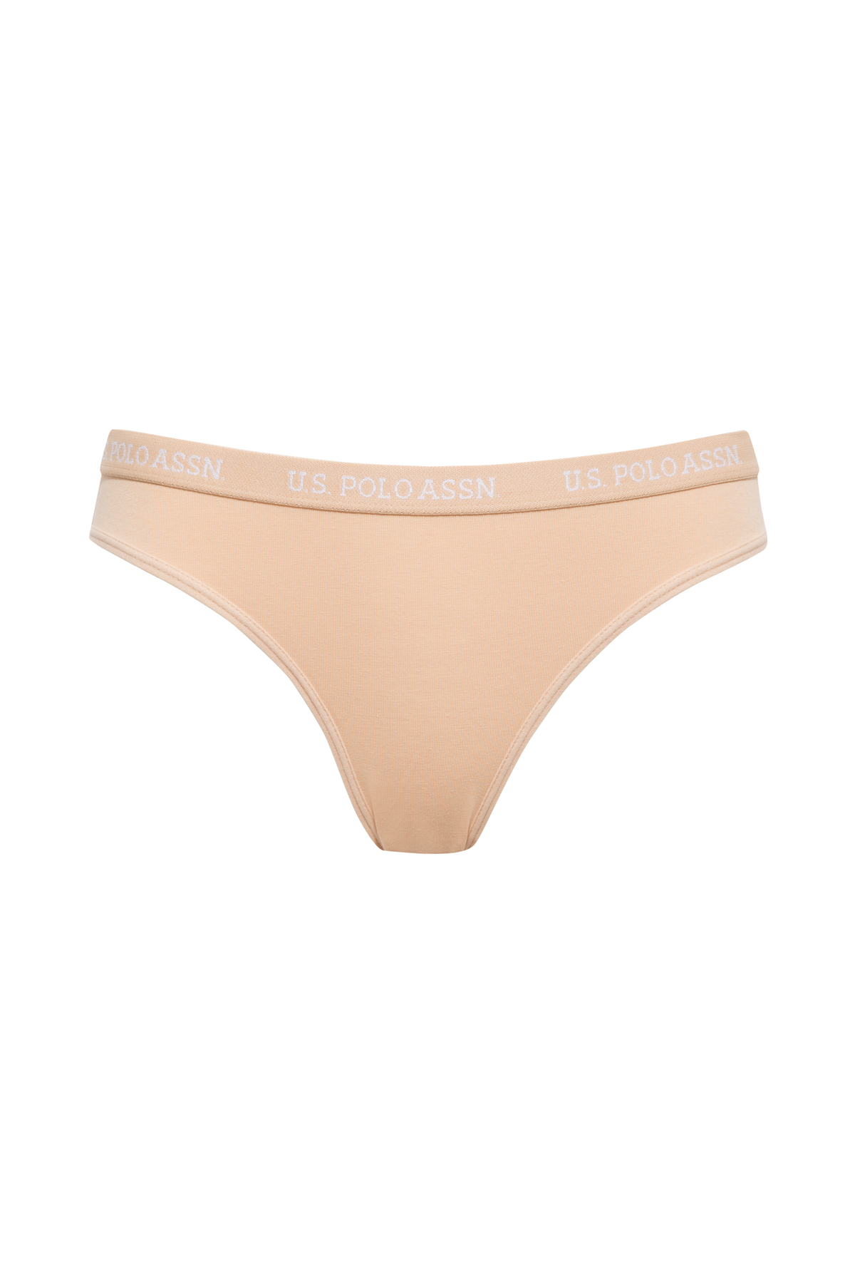 U.S. Polo Assn. Slip de damă negru - alb - maro, pachet de 3 - imagine 3