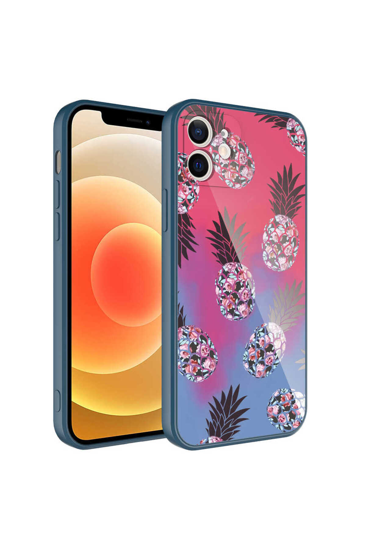 iPhone 11 Uyumlu Kamera Korumalı Desenli Sert Silikon OYO Epoksi Kılıf-NO3