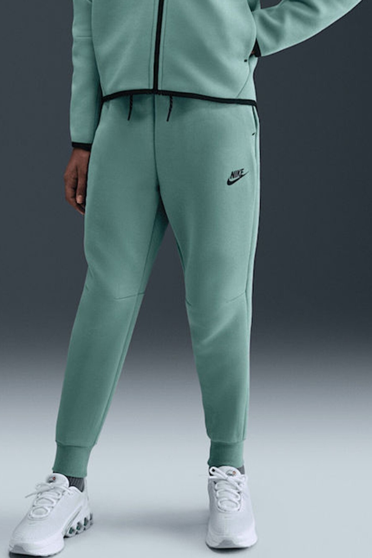 Nike Sportswear Tech Fleece Kids Pant Green Çocuk Fermuar Cepli