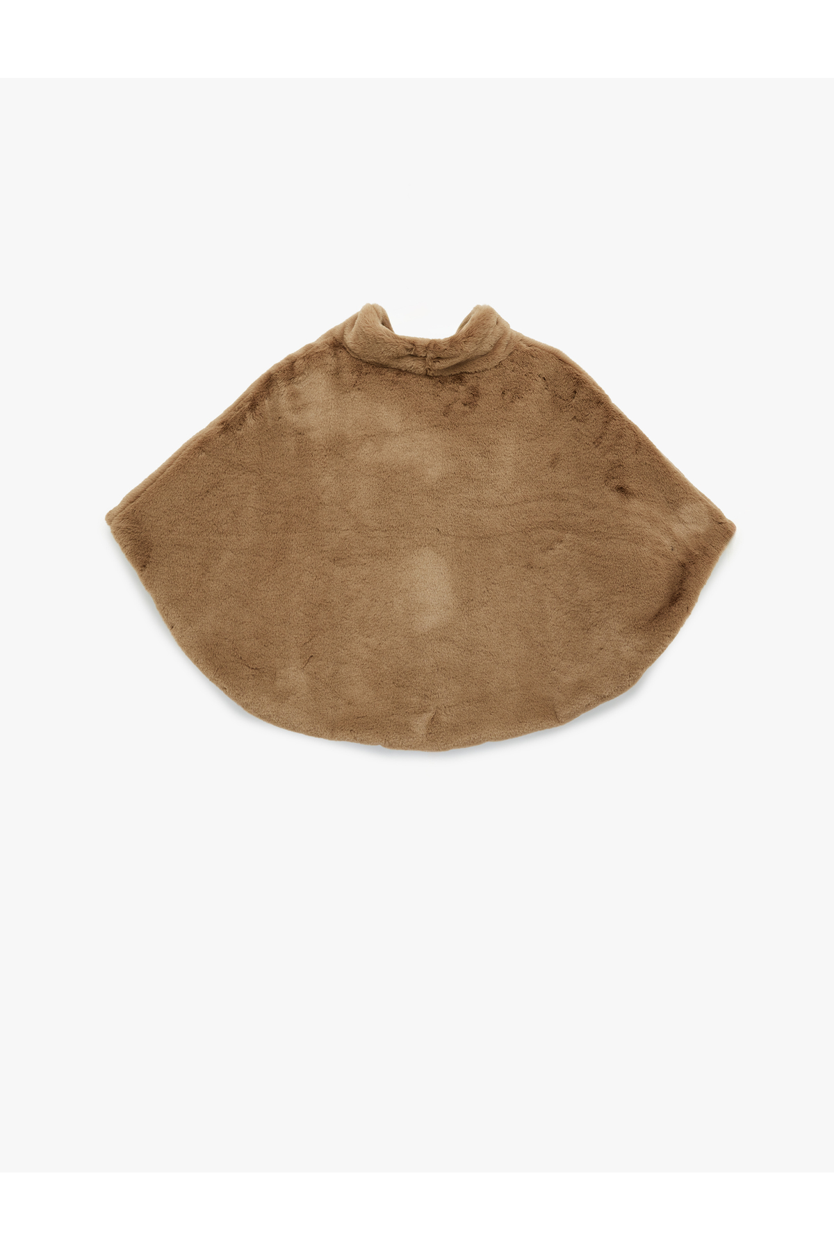 Koton  Dik Yaka Oversize Suni Kürk Pelerin Bolero - Görsel 4