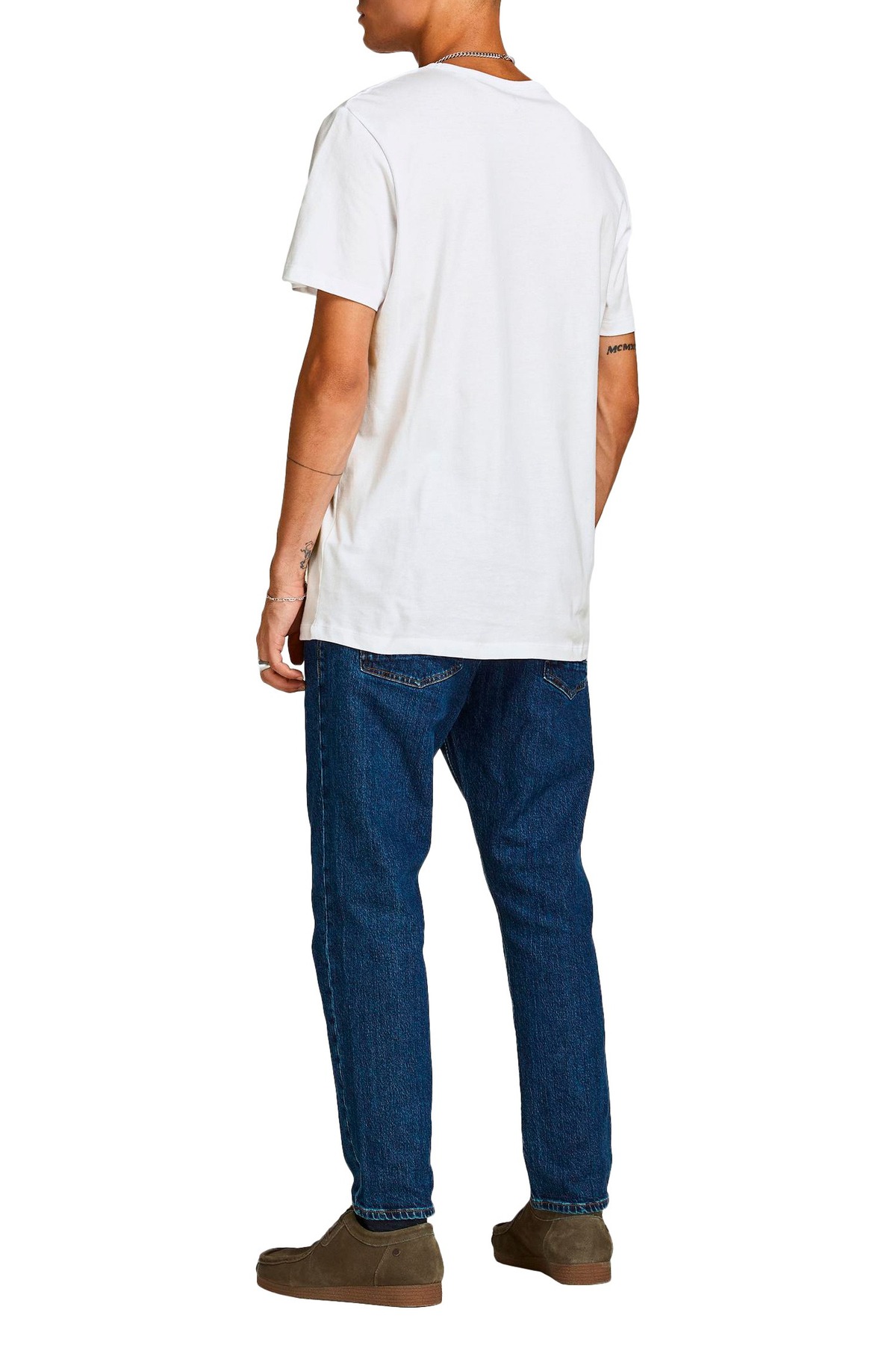 تیشرت مردانه راسته آستین کوتاه | جک اند جونز Jack & Jones 12198547-WHITE - تصویر 2
