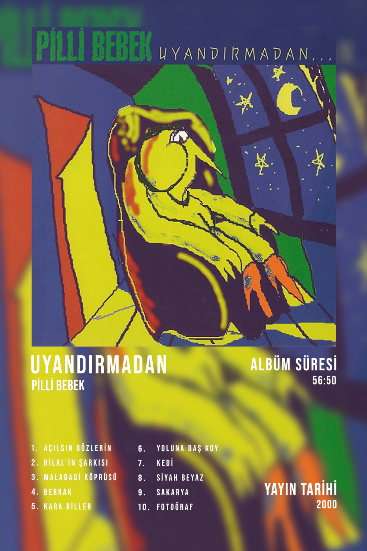 postercraft Pilli Bebek Uyandırmadan Albüm Tasarım Modern Panel Tablo Poster ( Çerçevesiz ) fotoğrafı 3 (önizleme)