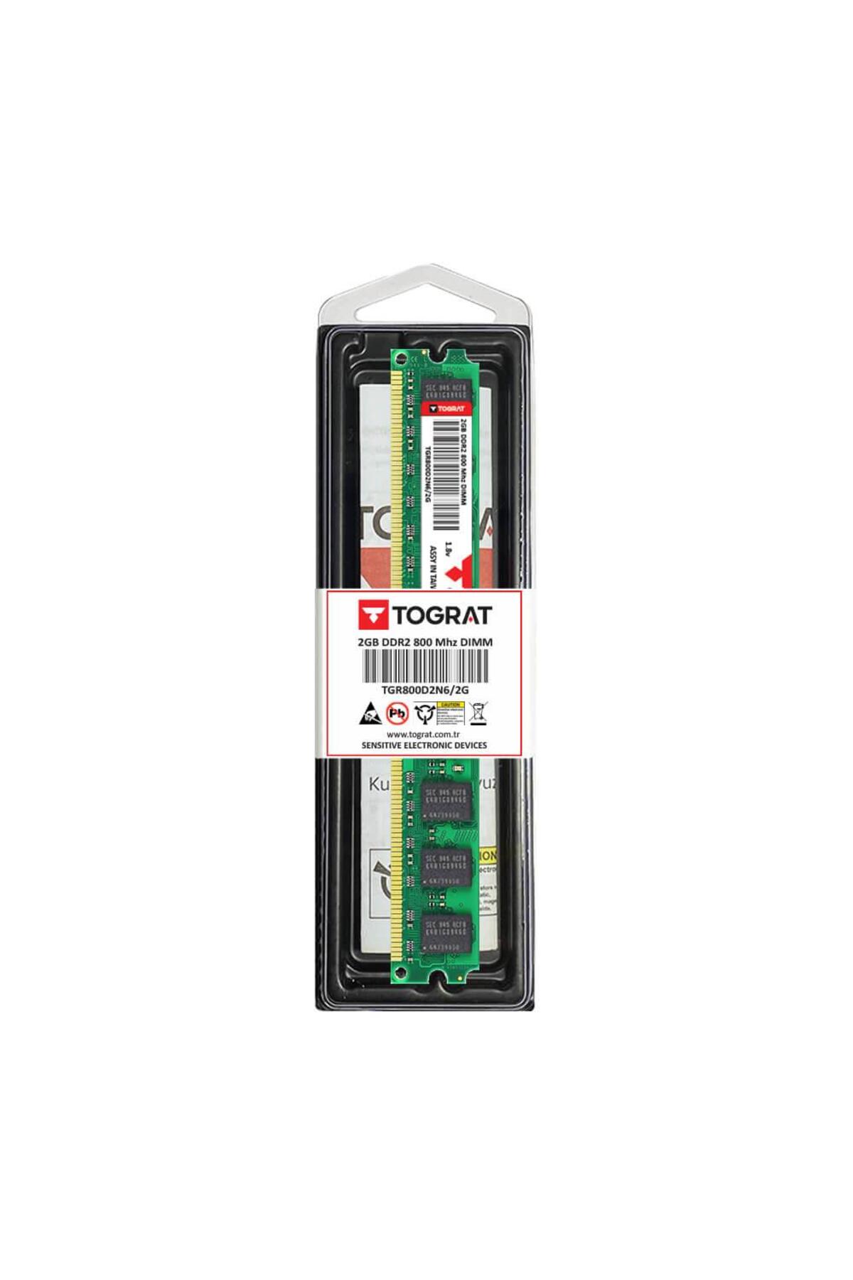 Tograt 2GB DDR2 800 MHz Masaüstü PC Ram Bellek - TGR800D2N6/2G