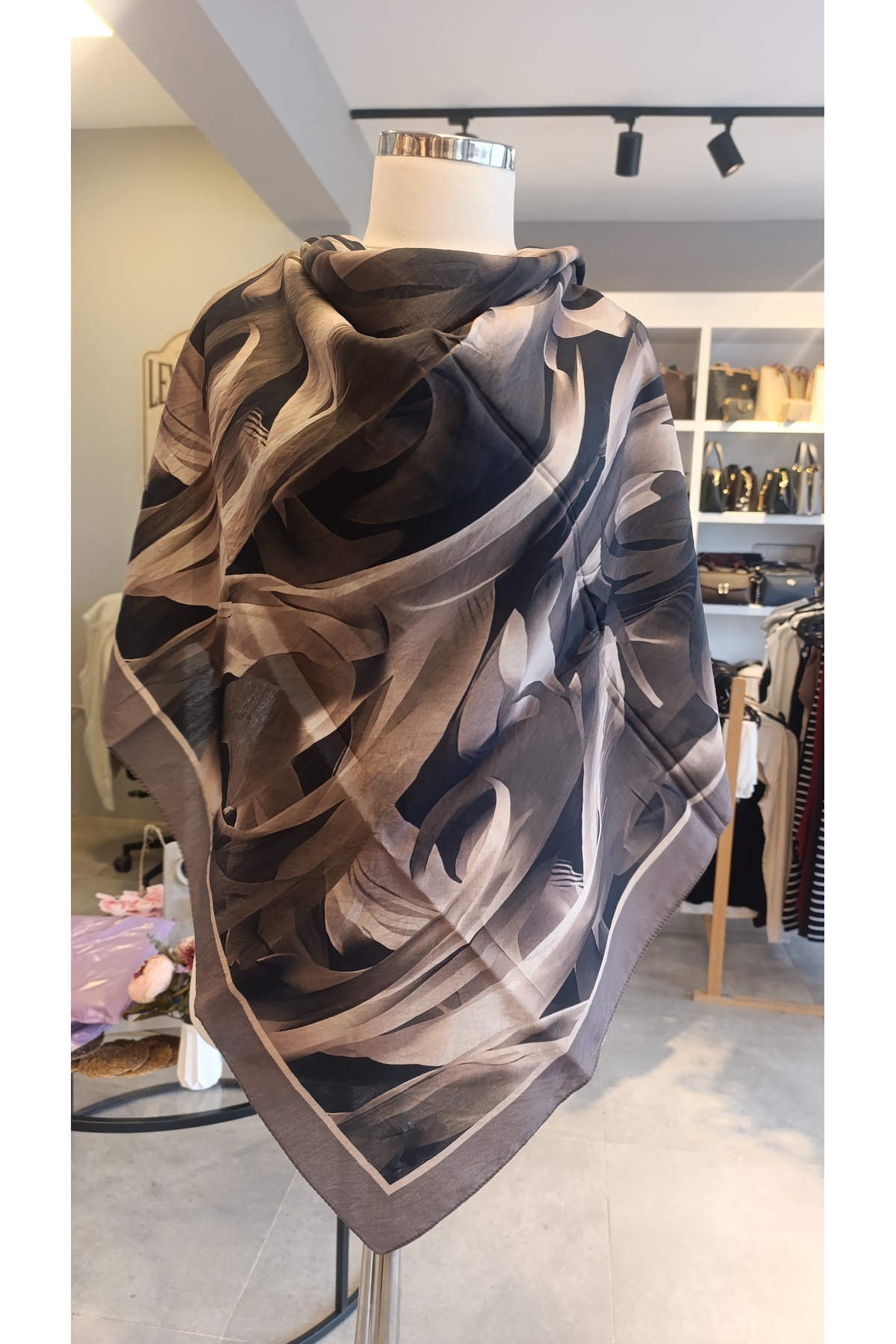 SCARF DİAMOND CARLA PAMUK İPEKSİ EŞARP