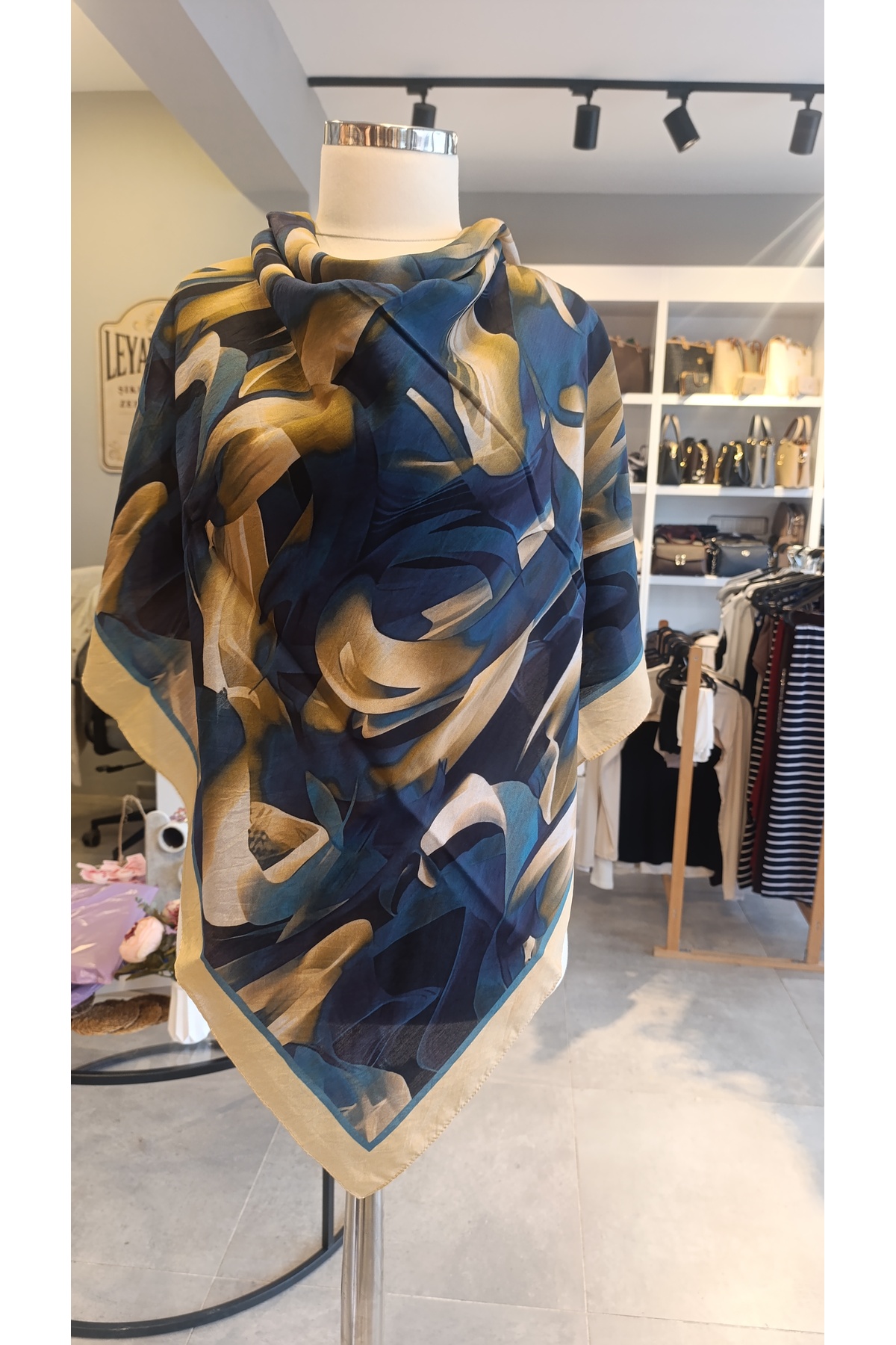 SCARF DİAMOND CARLA PAMUK İPEKSİ EŞARP