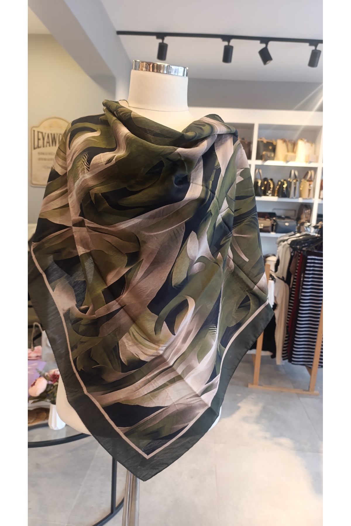SCARF DİAMOND CARLA PAMUK İPEKSİ EŞARP