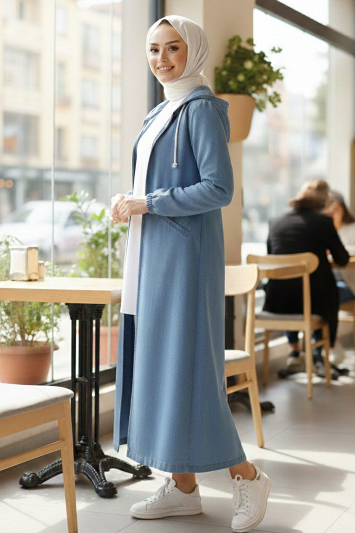 benguen  Cepli· Spor Kot Kap O7611-1 Mavi - Görsel 3