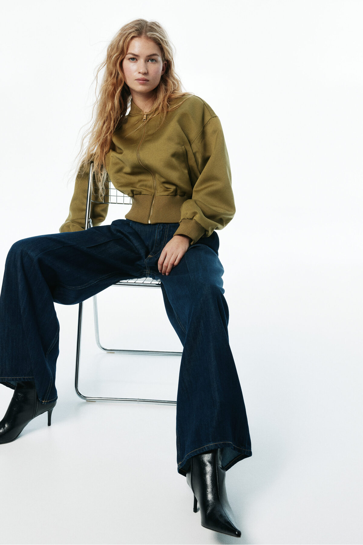 H&M Loose Fit Wide Regular Jeans görsel 3