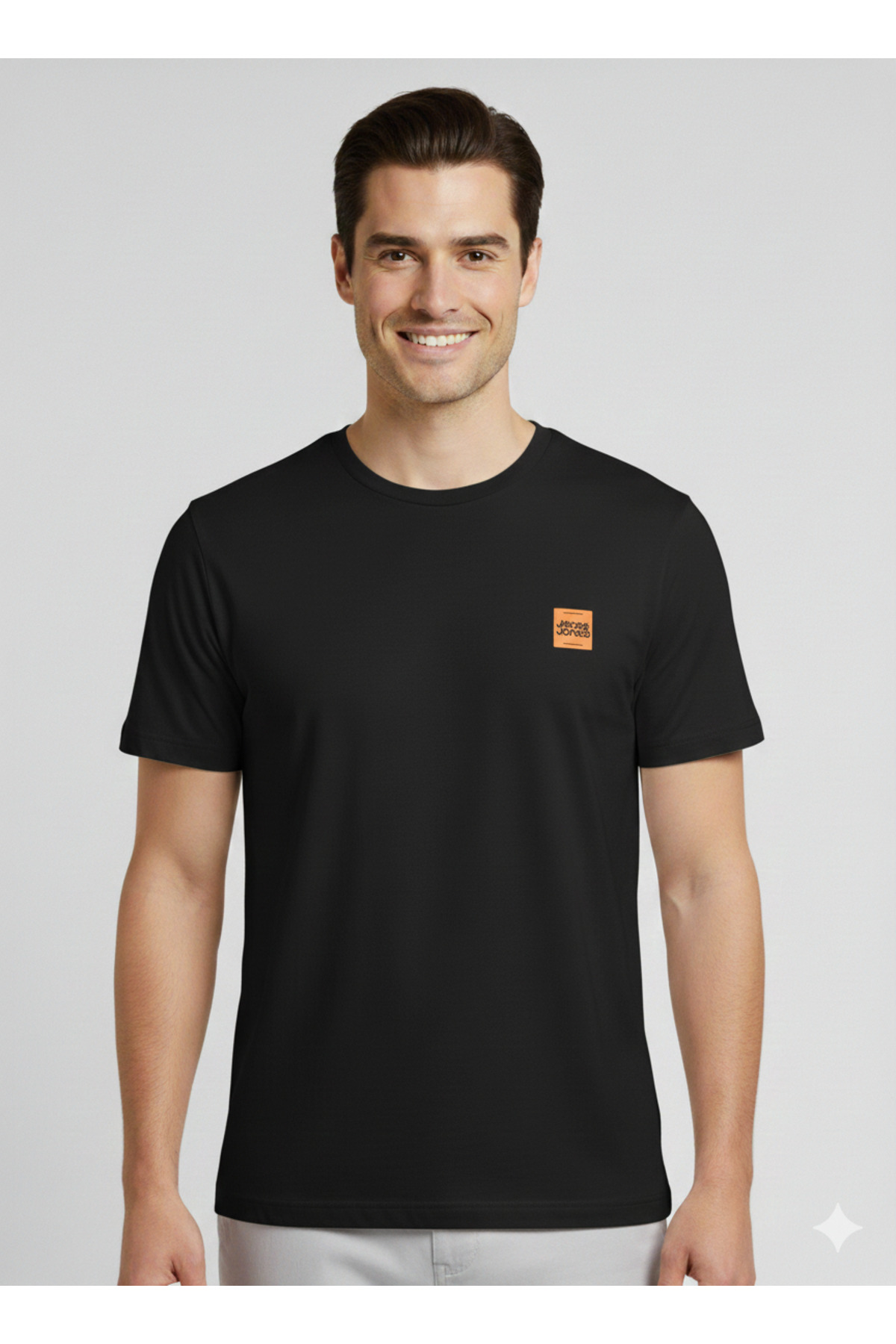 J&J Men's Basic Solid Color Comfy Casual T-Shirt
