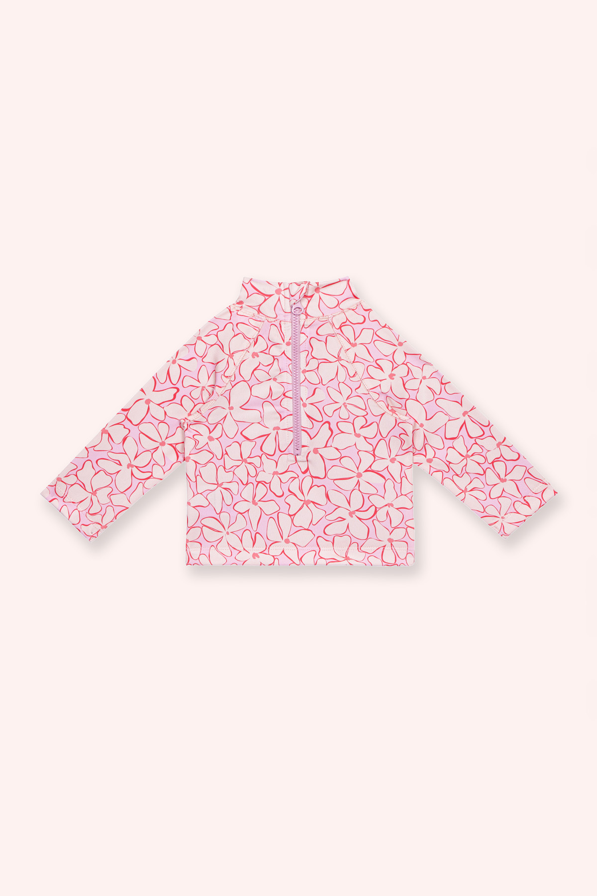 Panço Sand Mother Kız Bebek Desenli Fermuarlı 3 Parça Lila Plaj Seti fotoğrafı 5 (önizleme)