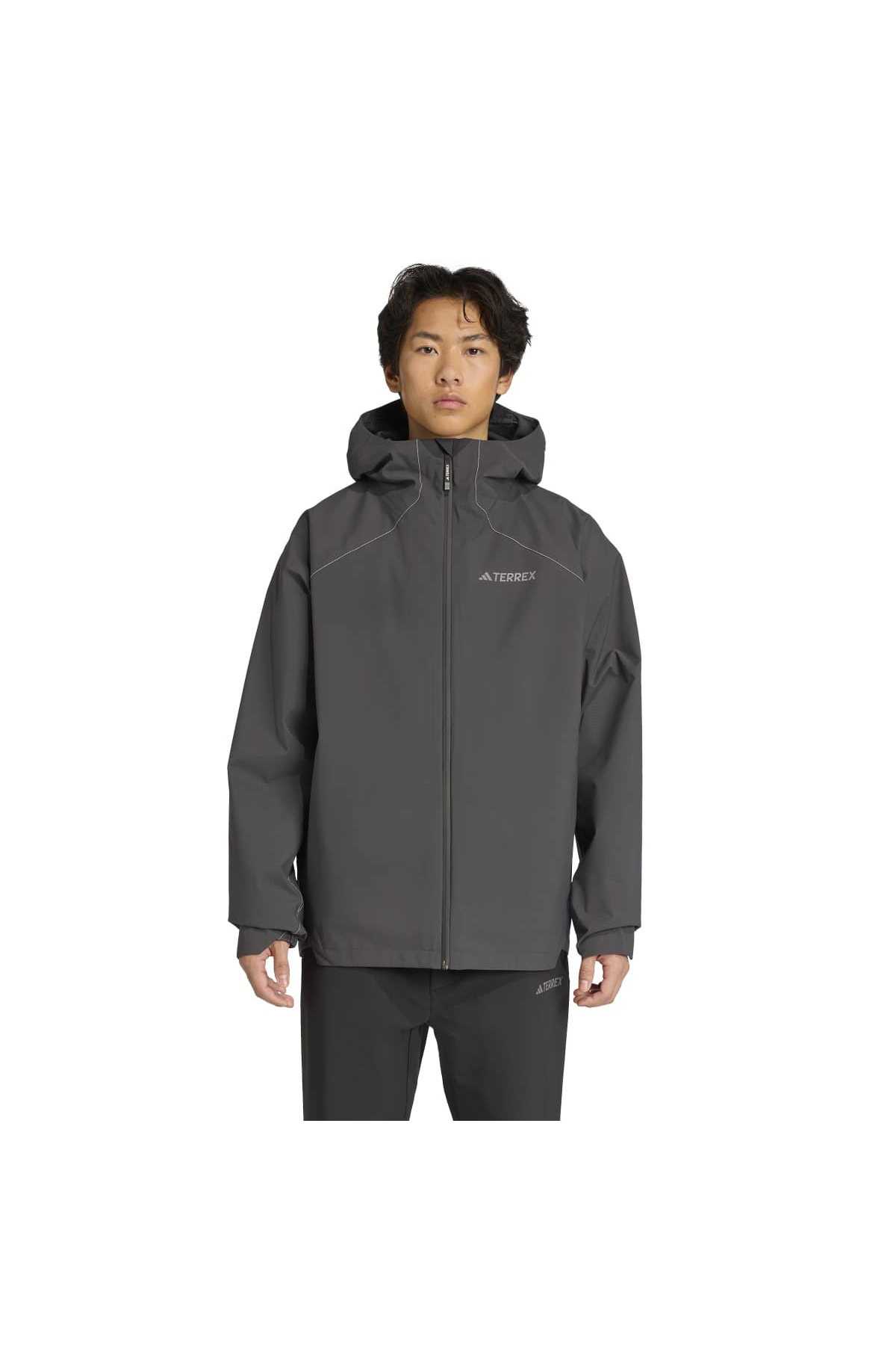 کاپشن کلاه‌دار خاکستری مردانه Xploric 3IN1 پشمی آدیداس کاپشن adidas