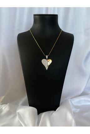 Stilbenim Çelik Kalp Modelli Kolye