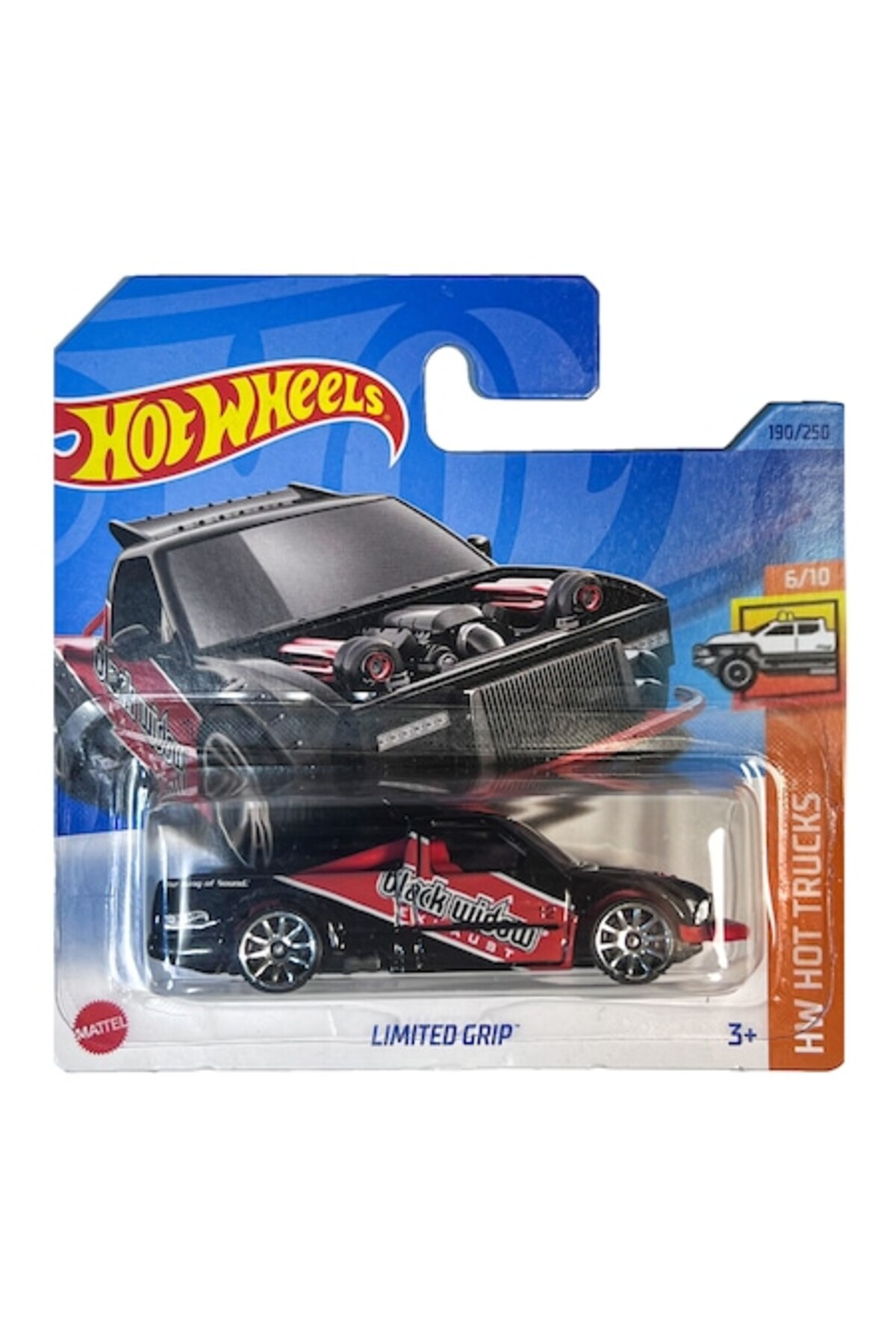 Masinuta metalica Hot Wheels, Limited Grip, 1:64, Negru