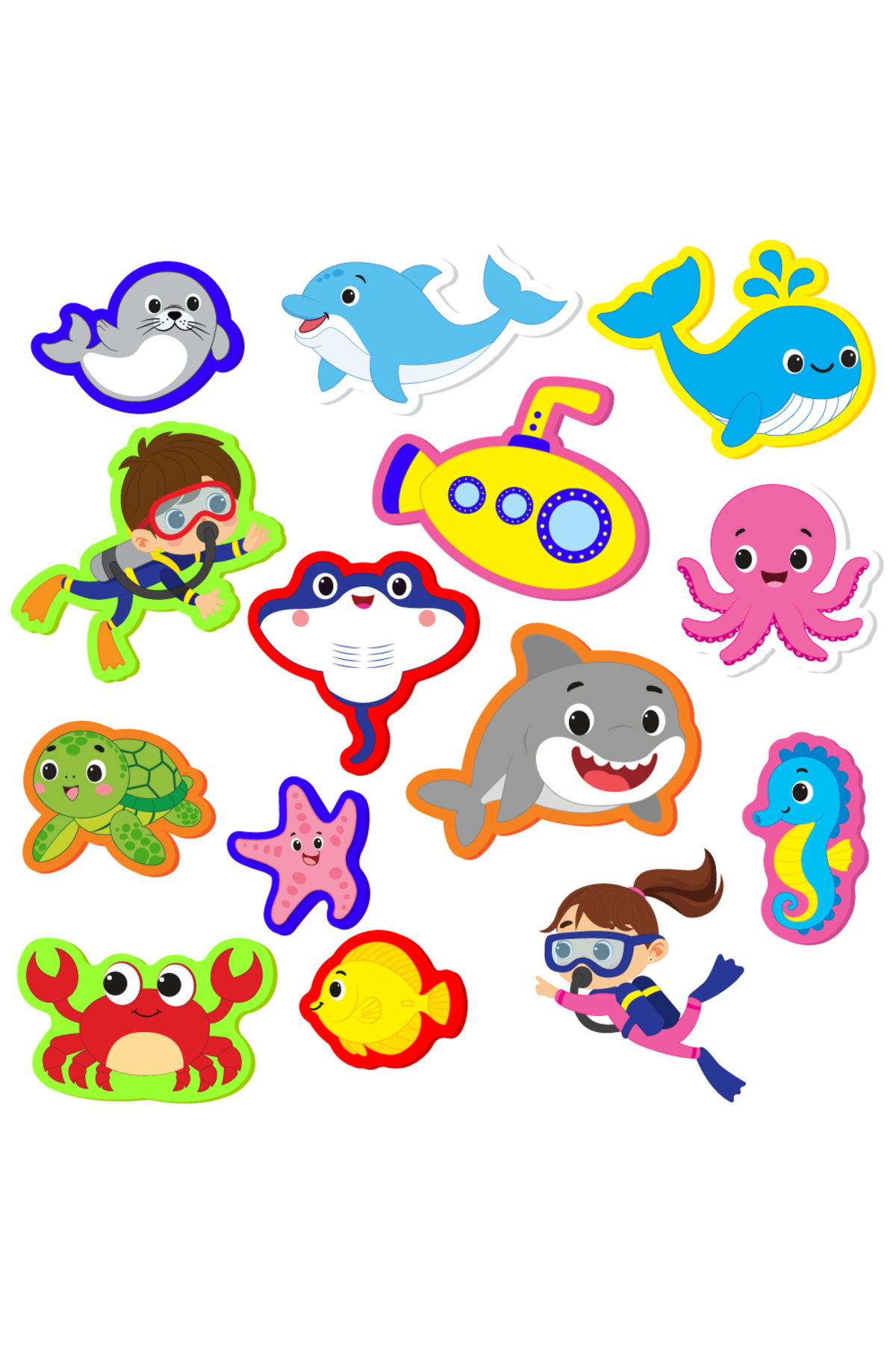 yükselen zeka Keçemino Etkinlik Halısı - Deniz Dünyası fotoğrafı 4 (önizleme)