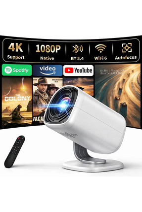 TARÇIN P30Max 4K Ultra HD Akıllı Projeksiyon Cihazı | Powerbank ile Çalışır |...