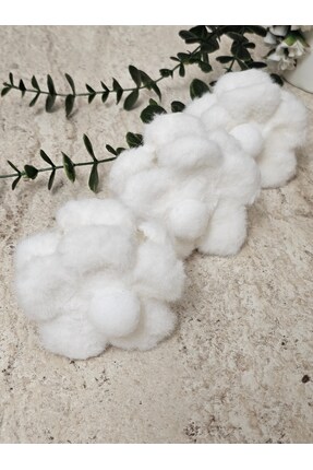 Handmade 1 Adet Peluş Çiçek Mandal Toka