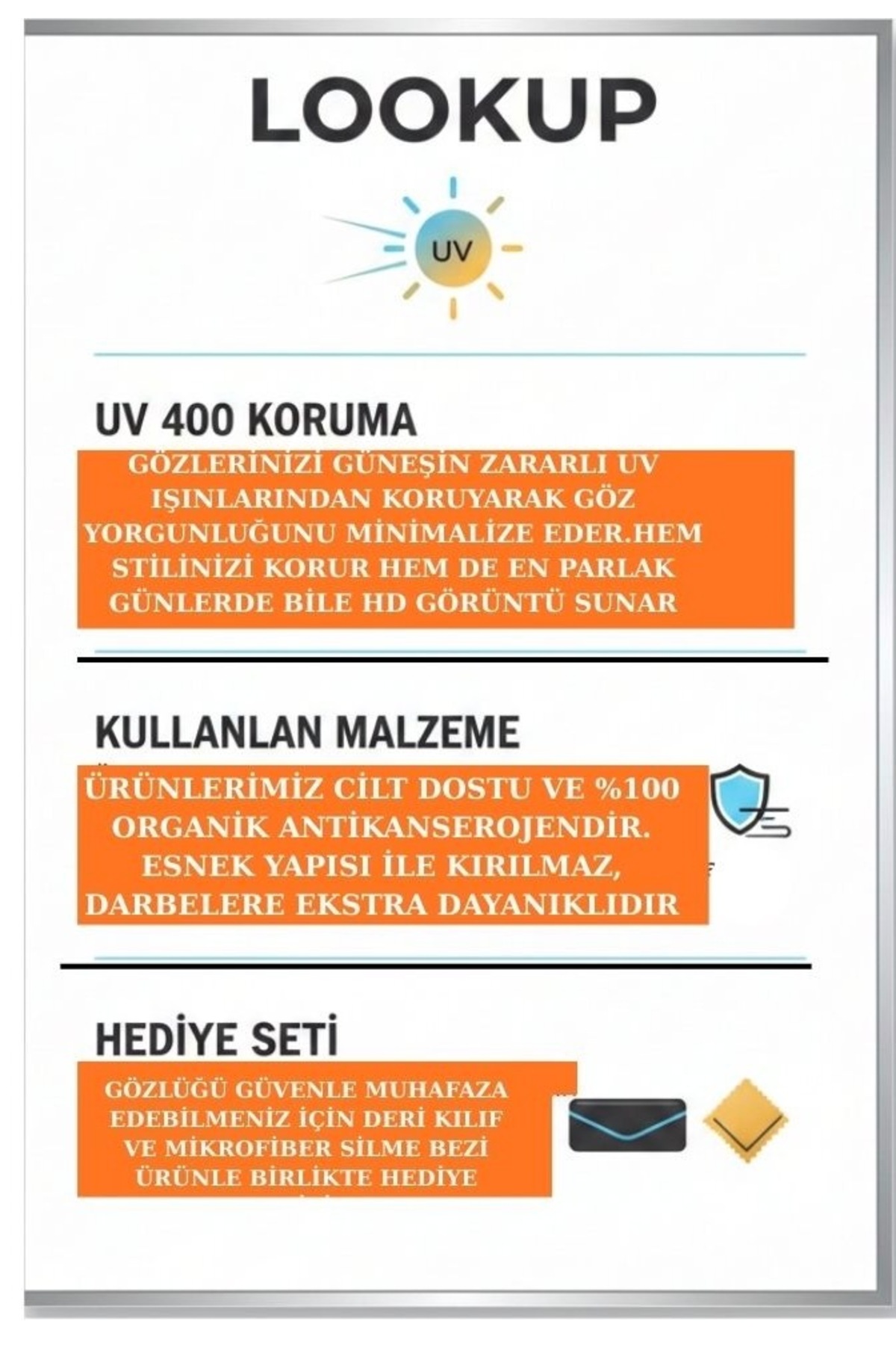 LOOKUP ZEUS- GÜNEŞ GÖZLÜĞÜ UV400 KORUMALI PİLOT KAHVE ÇERÇEVE CAM UNİSEX YENİ SEZON KILIF VE SİLME BEZİ HEDİYELİ görsel 6