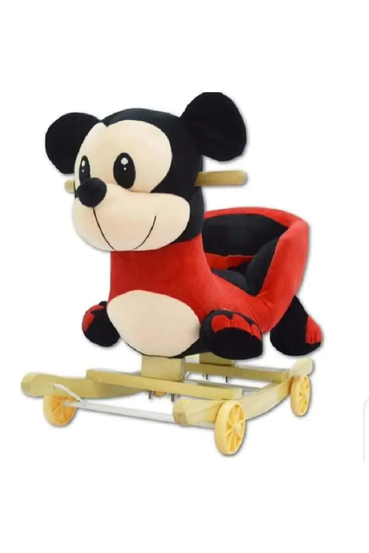 OEM Mickey Mouse Musical Rocking Chair with Backrest and Wheels- Trendyol
