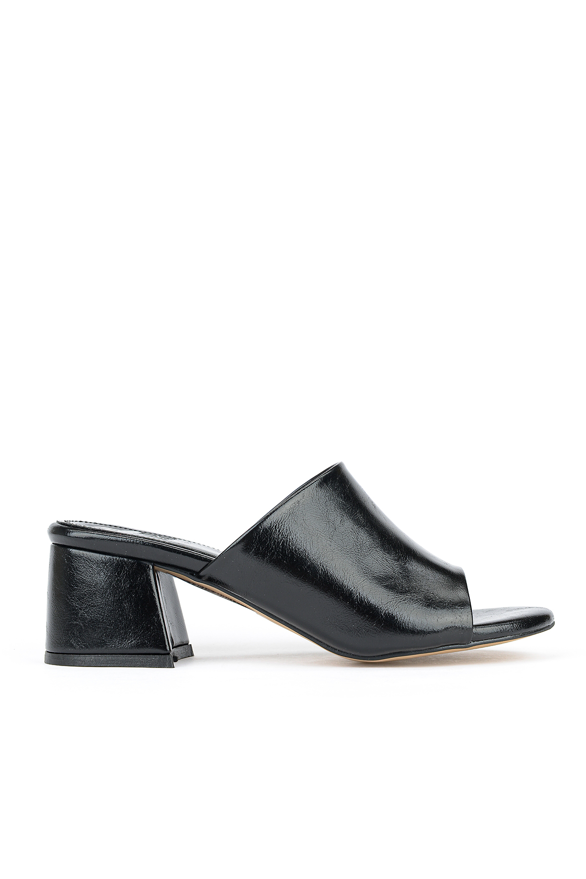 , Women's Heeled Slippers 161996Z304 Black