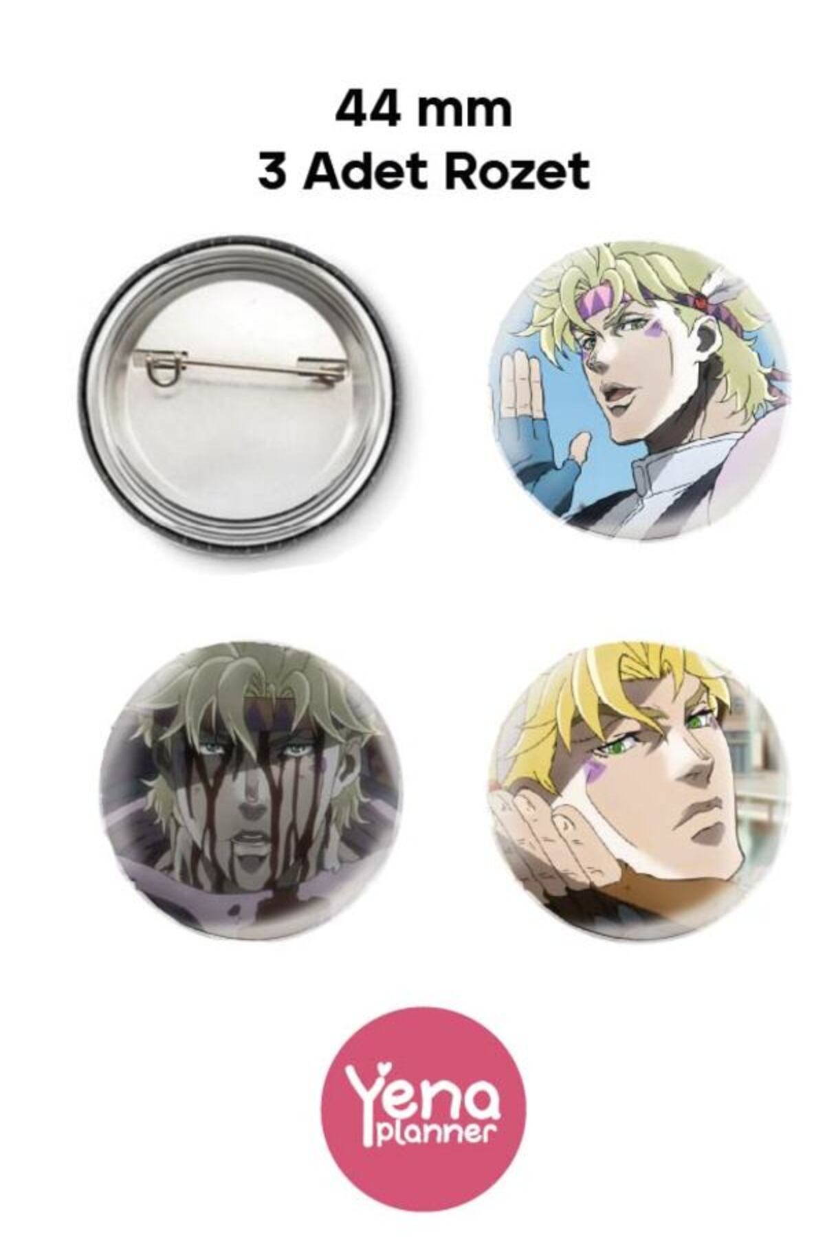 Jojo's Bizzare Adventure Bag Ornament / Badge Set
