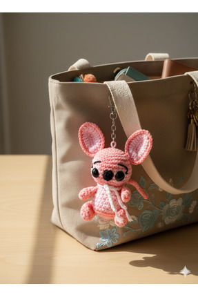 El Emeği Amigurumi Angel Anahtarlık & Çanta Charmı & Telefon süsü