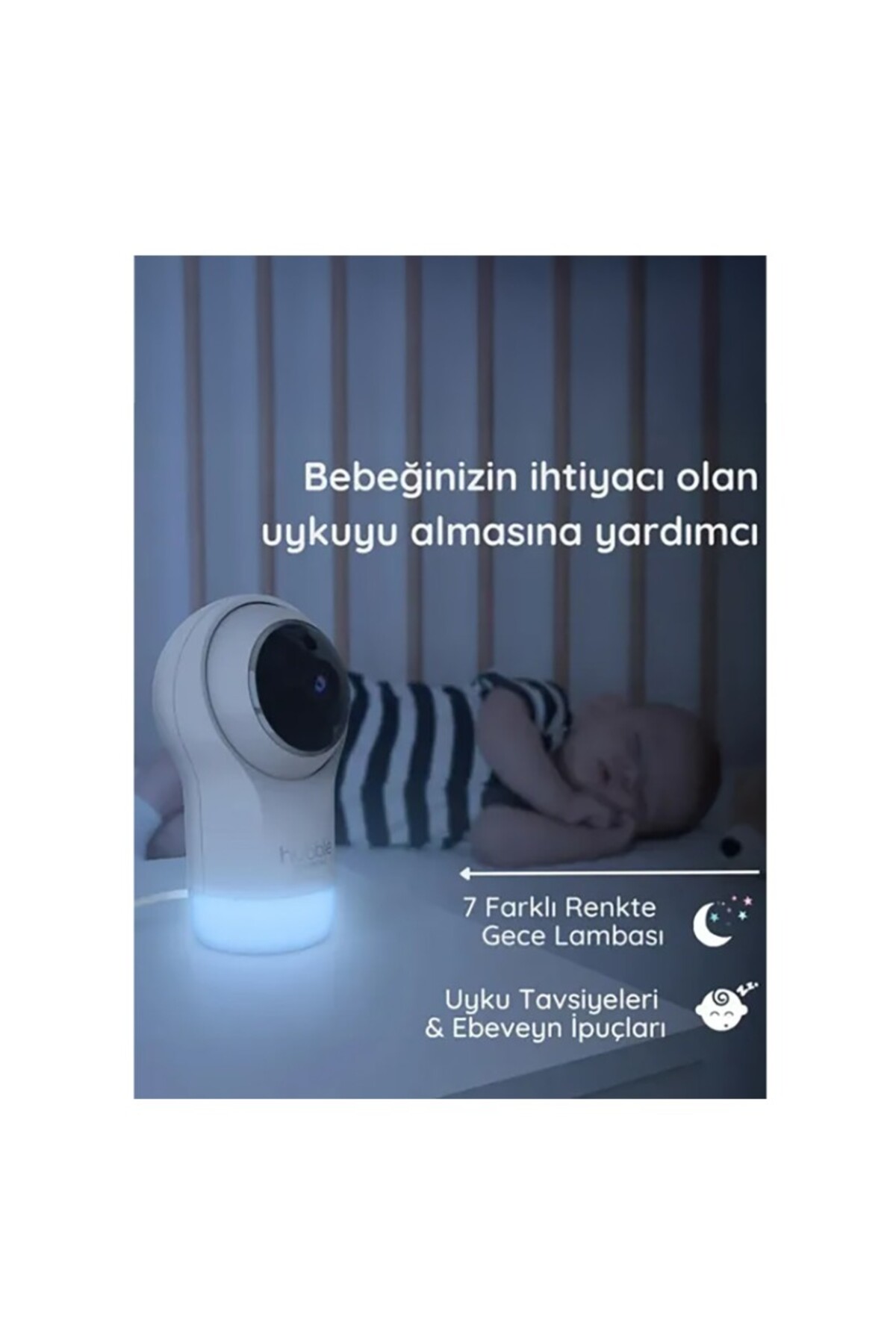 NW NessiWorld Hubble Glow Full HD Wifi Bebek Kamerası HBL18 fotoğrafı 3 (önizleme)