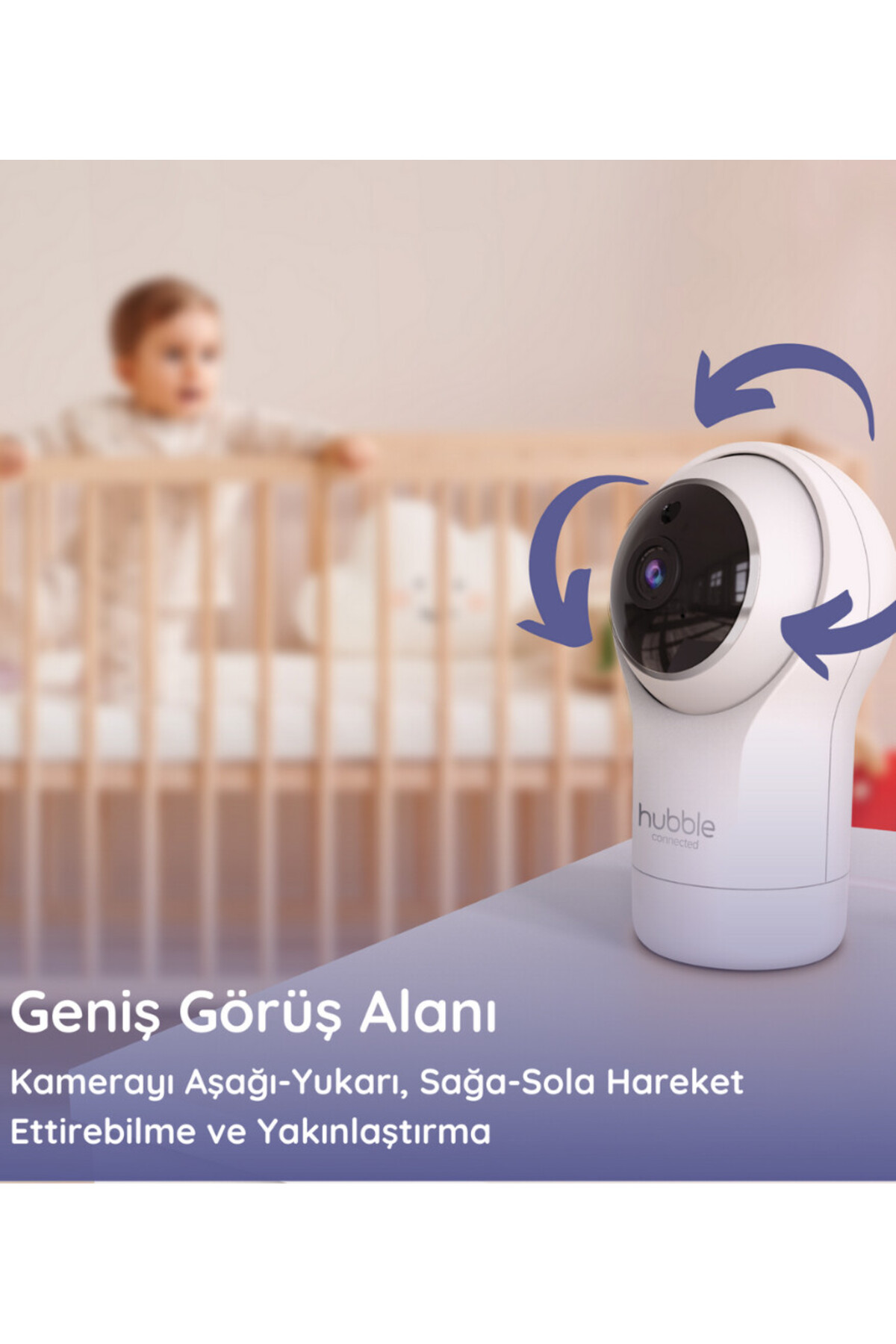 NW NessiWorld Hubble Nursery View Pro 5 Dijital Bebek Kamerası HBL11 fotoğrafı 3 (önizleme)