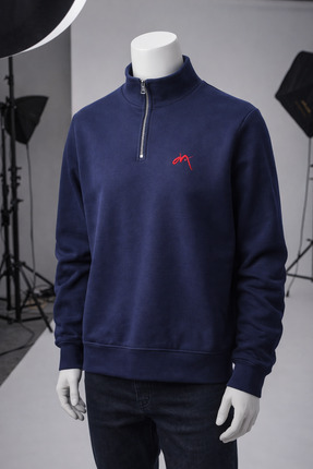 MARS WEAR Yarım Fermuar Sweatshirt