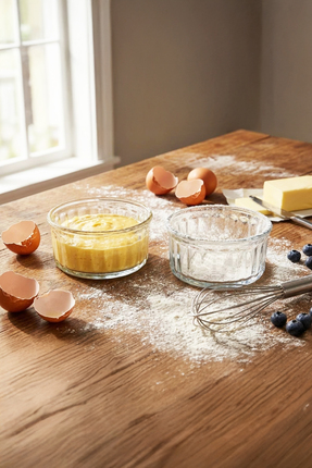 Home Cressa Isıya Dayanıklı Cam Fırın Kasesi 2’li 10 cm-Sufle kabı