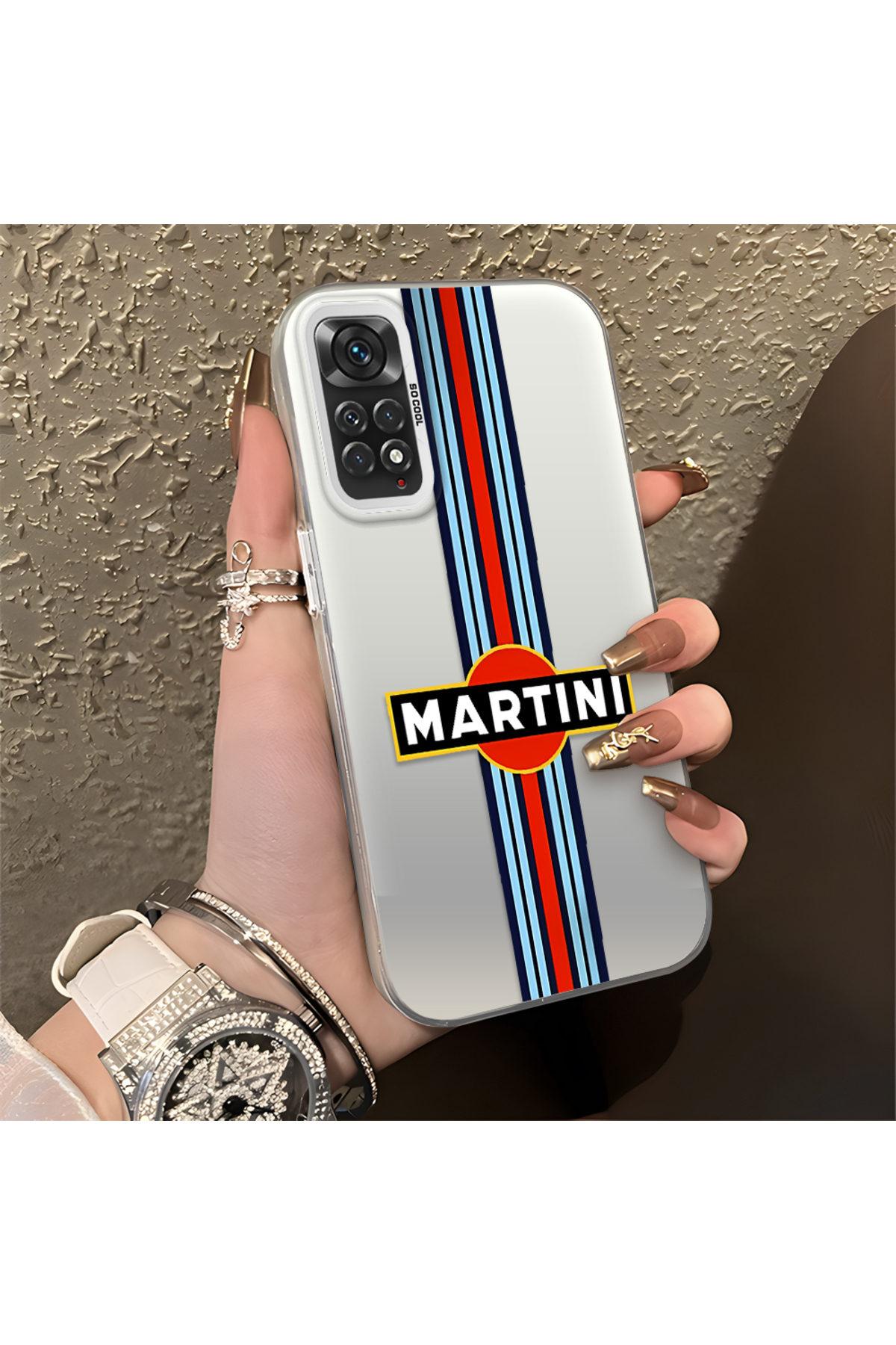 Xiaomi Redmi Note 11 Compatible Car Pattern Silicone Edge Hard Rear Anti Fall Phone Case