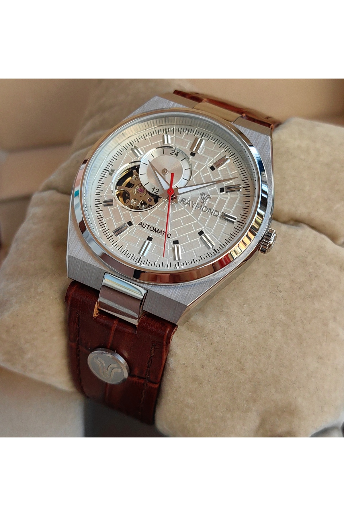 0218-07  renさま Raymond 41 Mm Japon Otomatik Erkek Kol Saati - Fiyatı, Yorumları