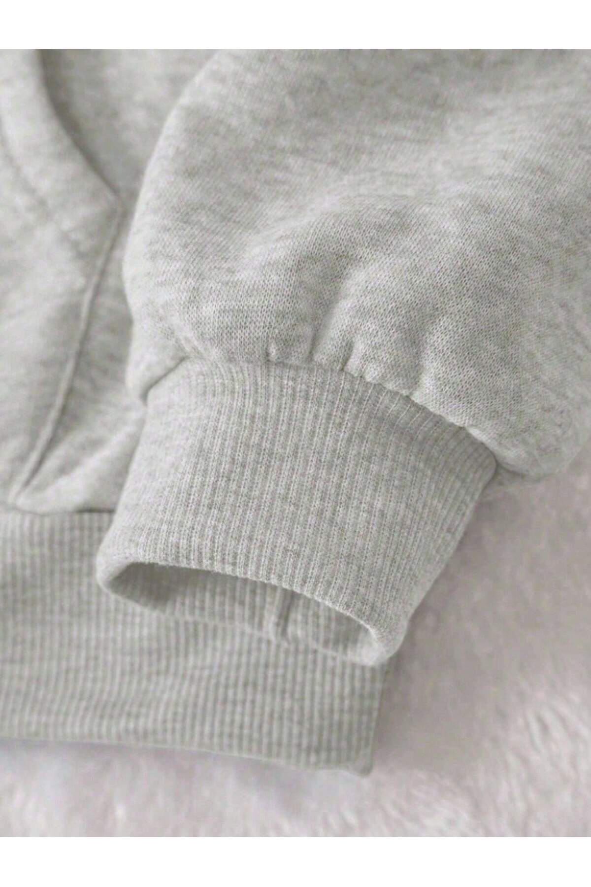 DAXİS Sportwear Company  UNISEX Kapüşonlu Kanguru Cepli Sweatshirt - Görsel 3