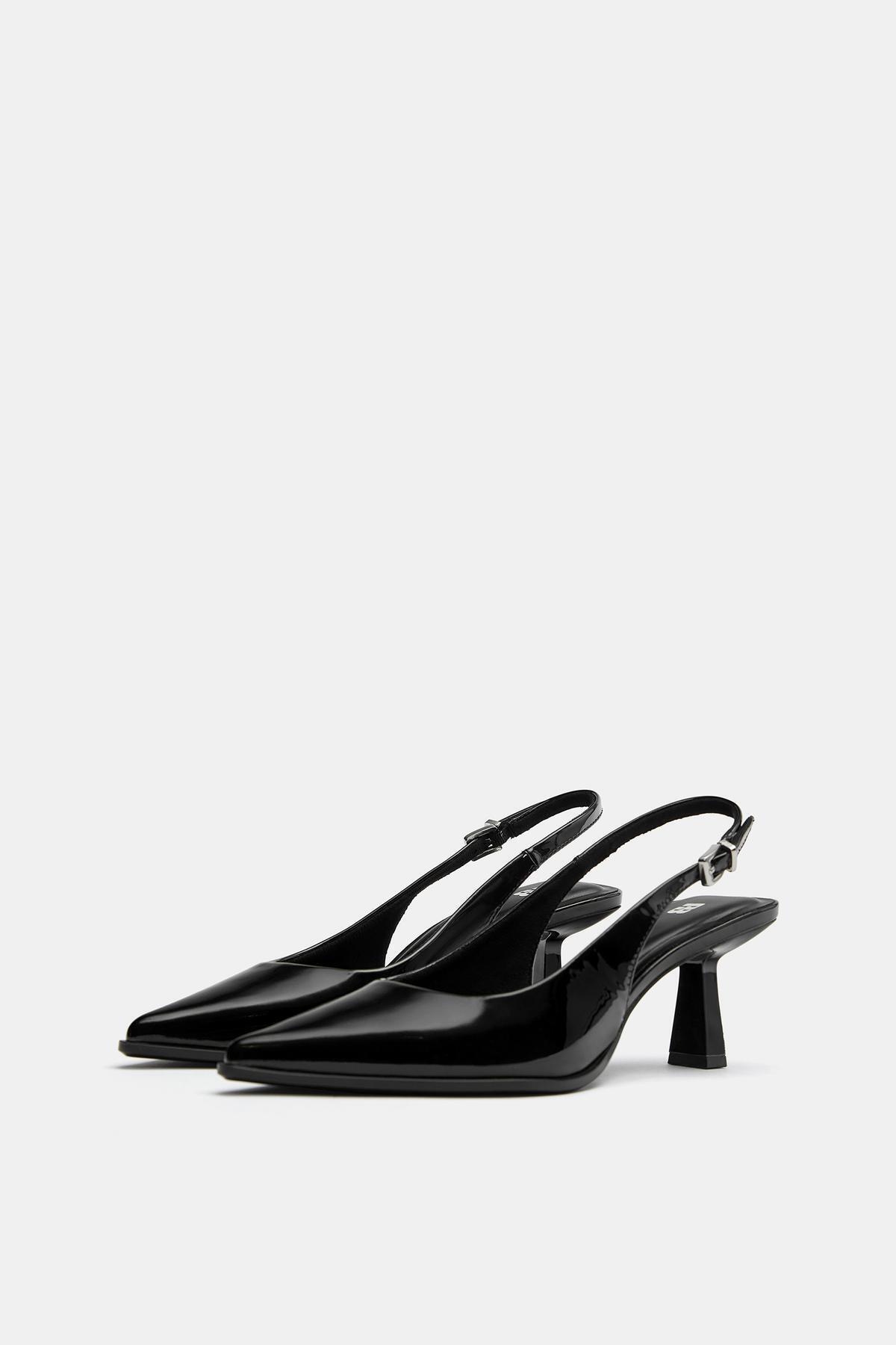 Pull & Bear  Rugan topuklu ayakkabı - Görsel 5